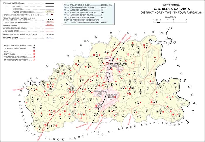 Photo of Gaighata Block Map